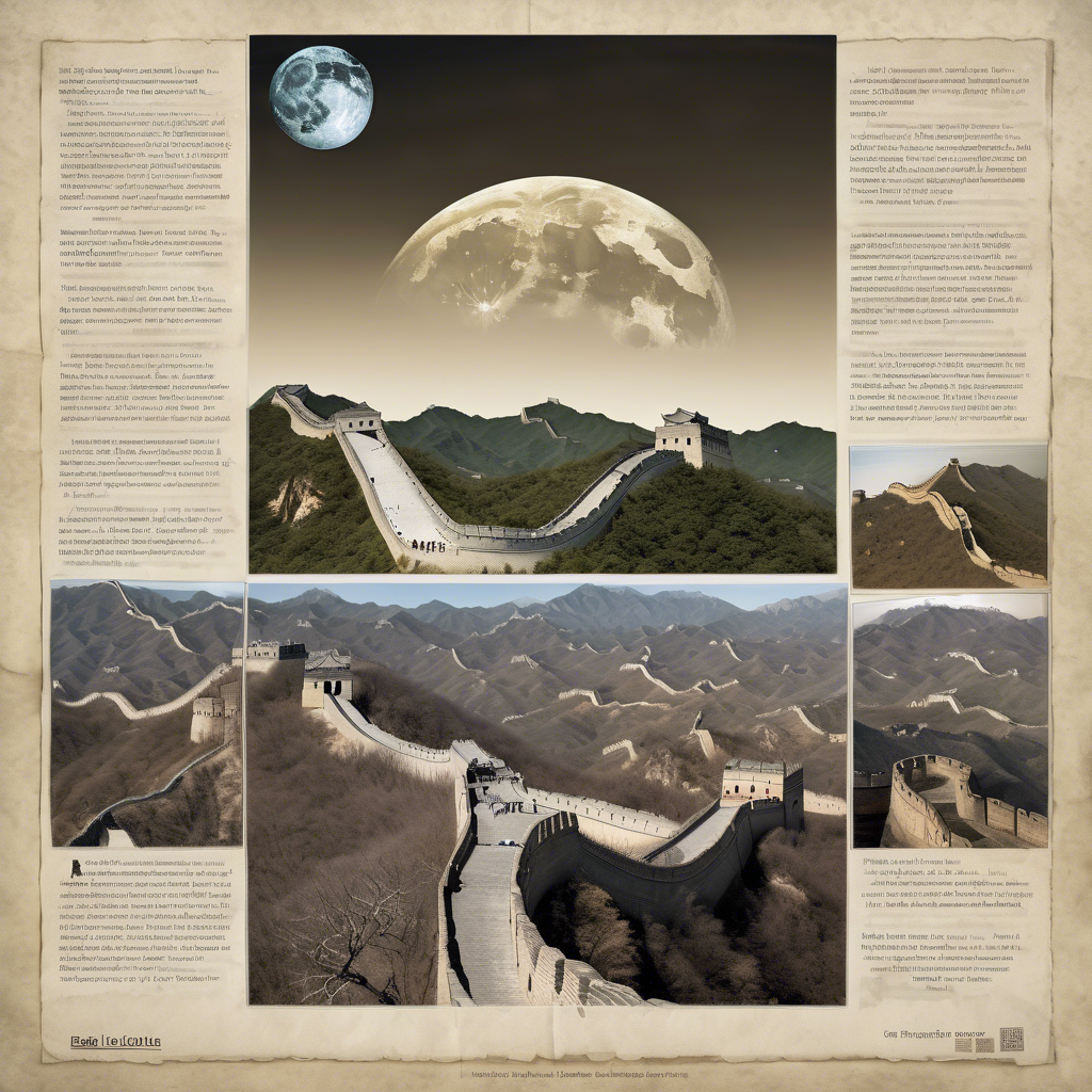 Sabías que al parecer, la Gran Muralla China no es visible desde la Luna.