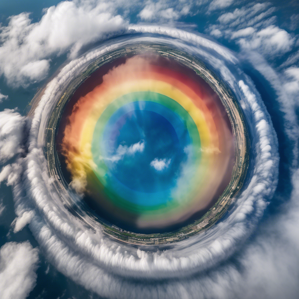 Sabías que al parecer, los arcoíris pueden ser circulares vistos desde el cielo.